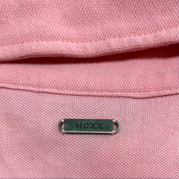 Mexx Grapefruit Pink Slim Fit Polo Shirt NWOT Size Medium - Picture 5 of 10